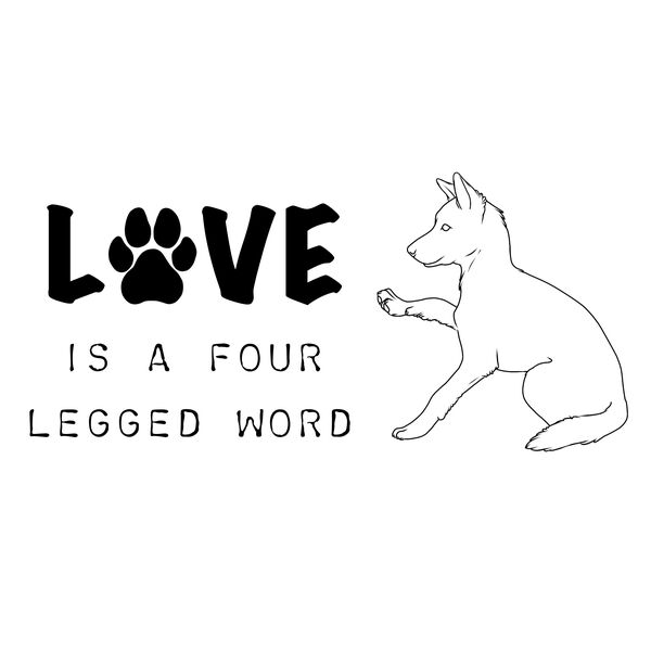 Love Is A Four Legged Word (Pricked Ears) Thumbnail